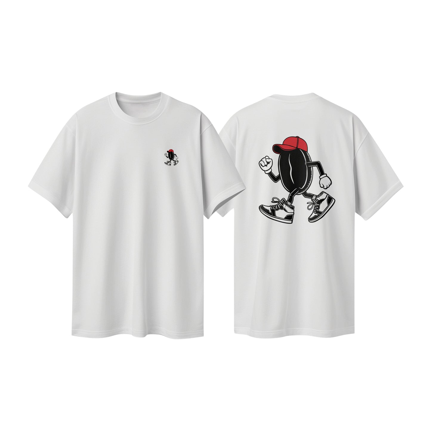 T-Shirt "Die Bohne" - weiß