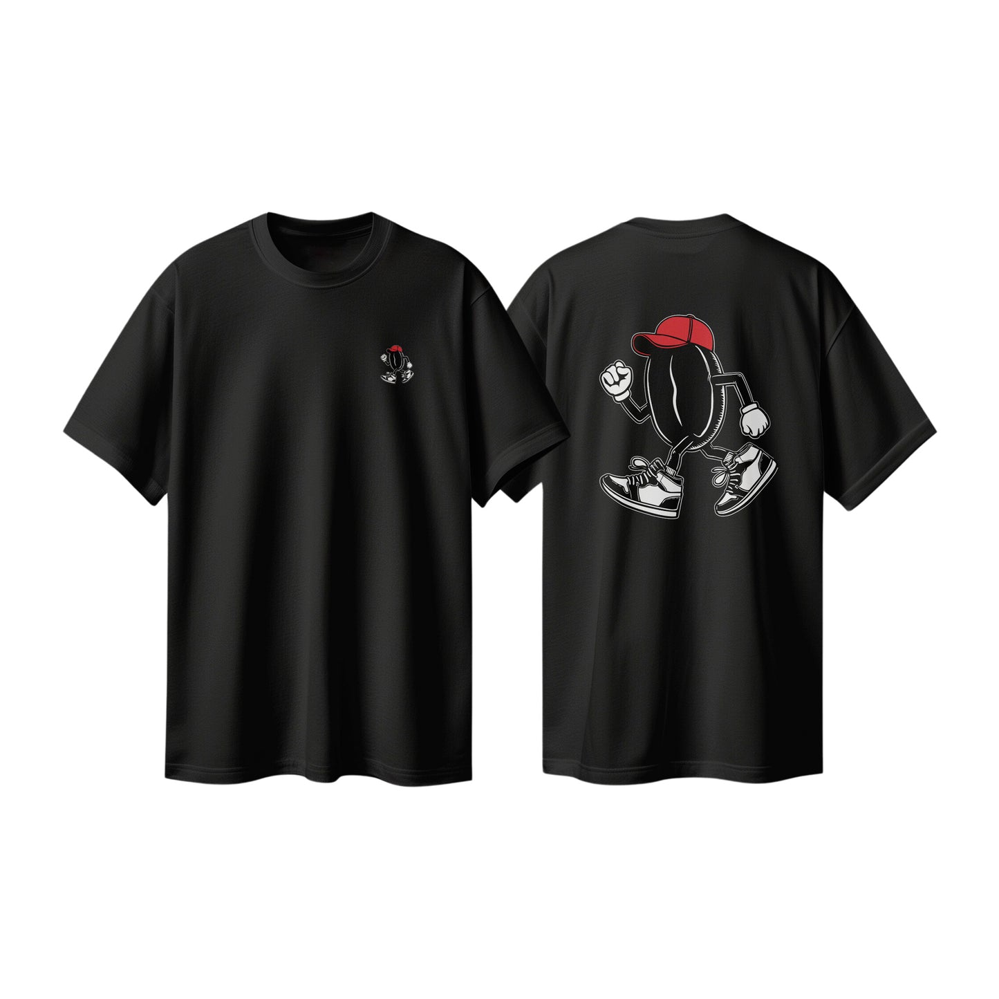 T-Shirt "Die Bohne" - schwarz