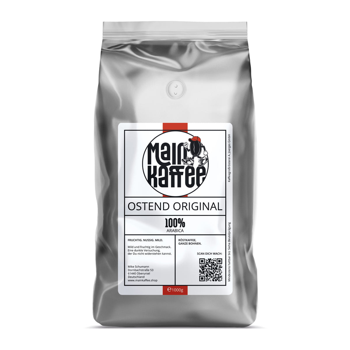 MainKaffee Ostend Original 1 kg – 100 % Hochland-Arabica