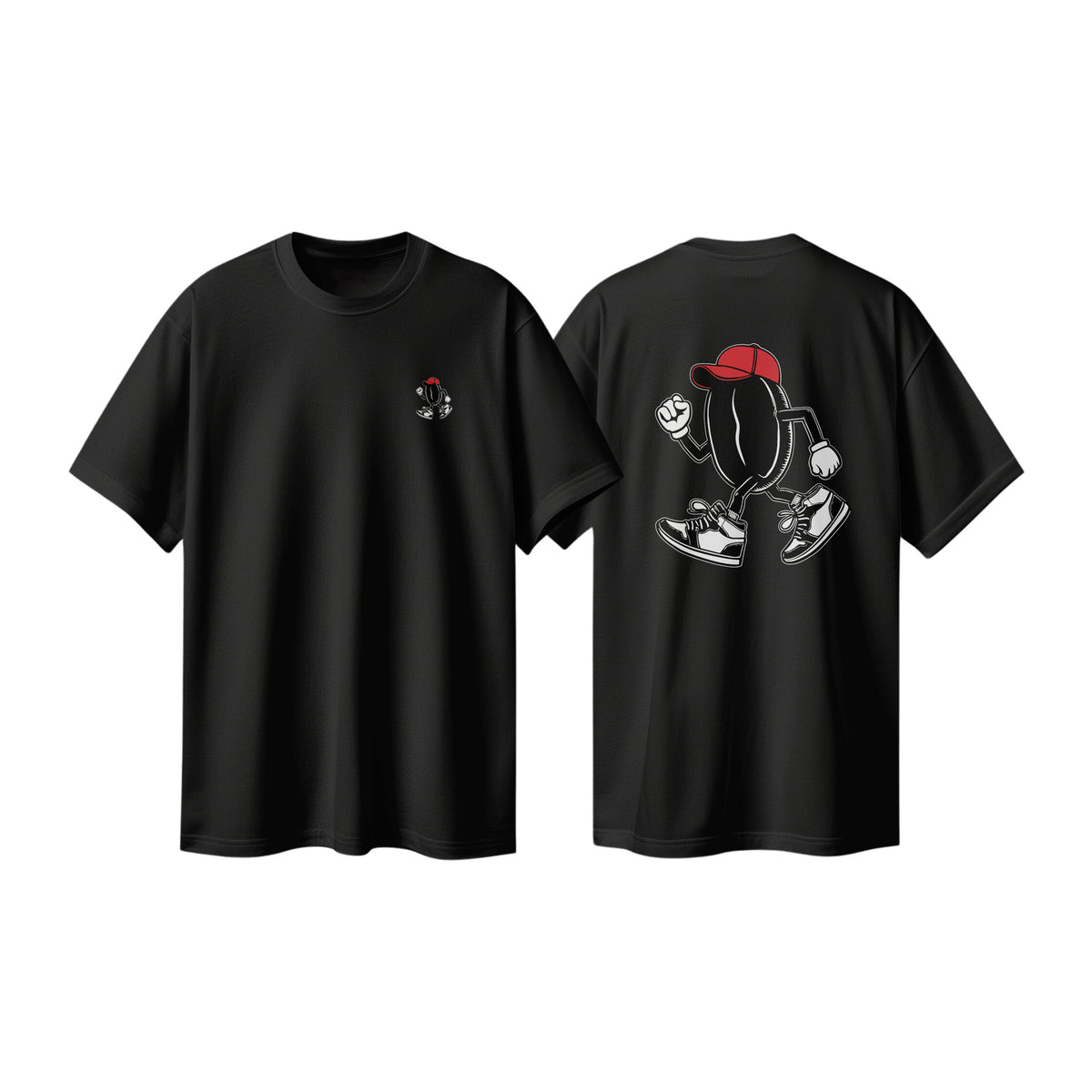 T-Shirt "Die Bohne" - schwarz